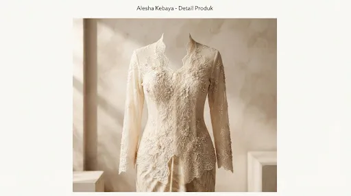 Kebaya Brokat Chantilly - Pusaka Series